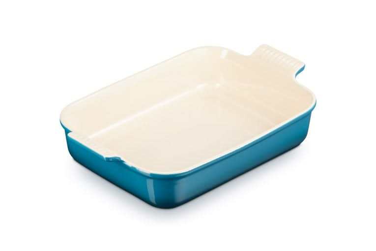 Le Creuset Plat à four Heritage - Deap Teal - 32 x 24 cm / 4 litres