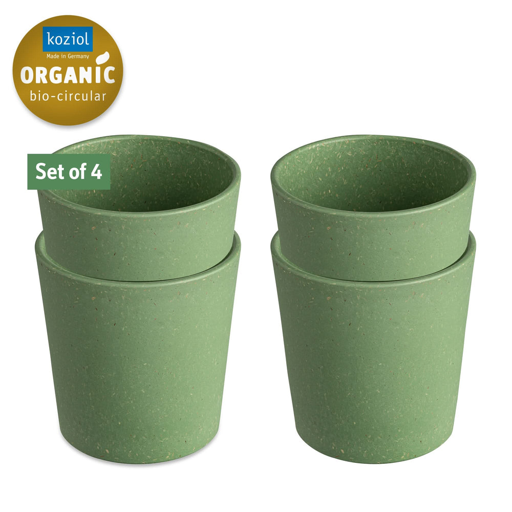 Koziol Tasses Connect Vert 190 ml - 4 Pièces