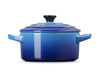 Le Creuset Poêle de Service / Mini Cocotte Signature - Azur - ø 10 cm / 250 ml