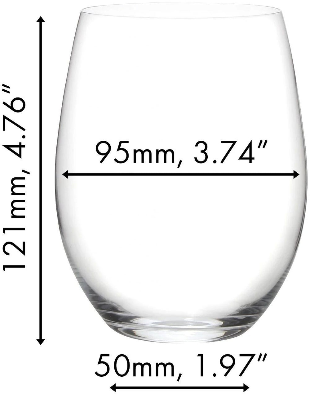 Ensemble de verres à vin rouge Riedel O Wine - 4 pièces avec carafe de décantation