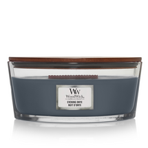 Bougie parfumée WoodWick Ellipse Evening Onyx - 9 cm / 19 cm