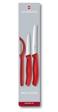 Victorinox Messenset Swiss Classic - Rood - 3-delig