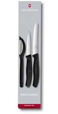 Victorinox Messenset Swiss Classic - Zwart - 3-delig