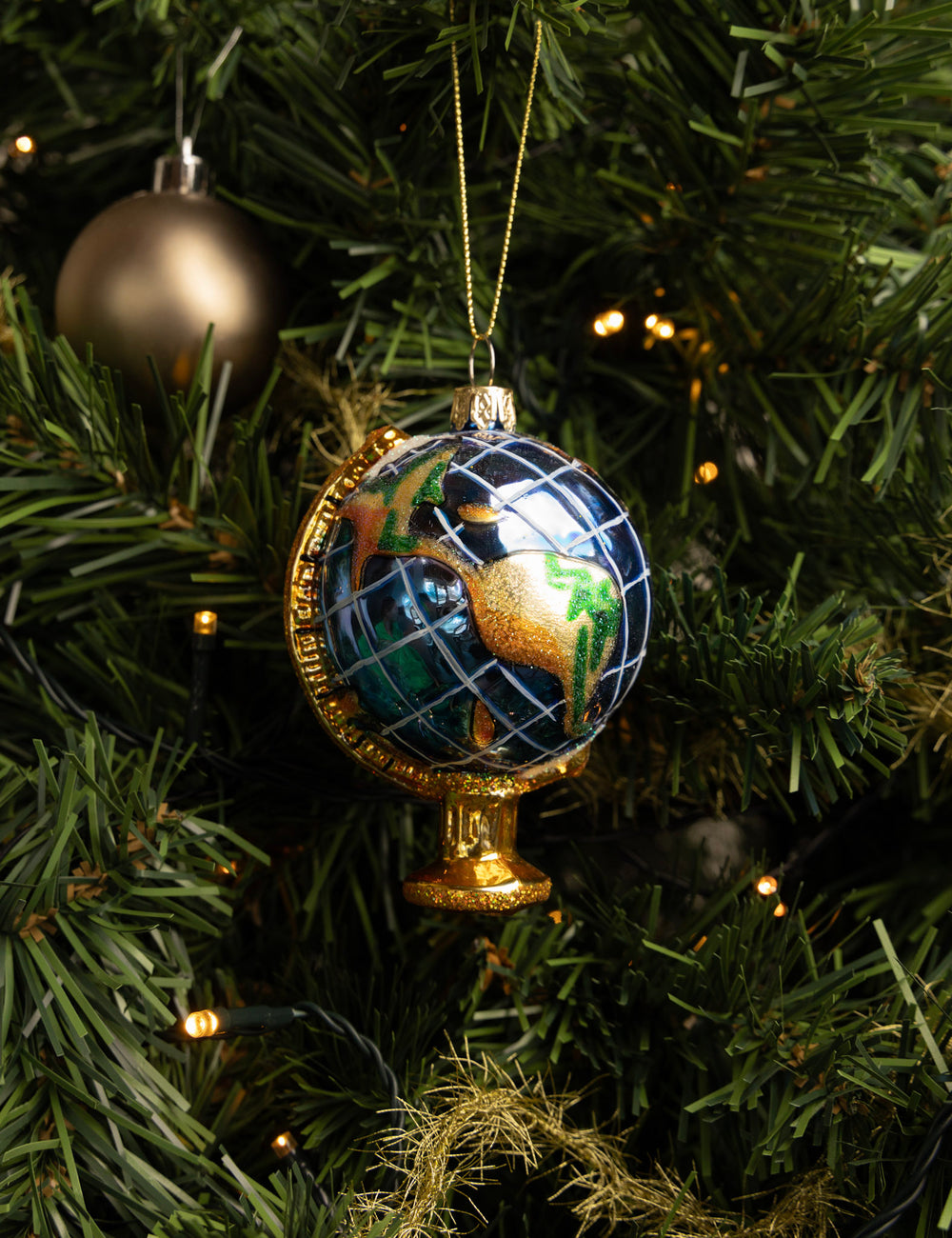 Nordic Light Kerstbal Wereldbol 11 cm