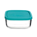 Bormioli Rocco Récipient pour Aliments Frais Frigoverre - Verre - Bleu 15 x 15 x 7 cm / 1 litre