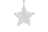 Countryfield Christmas Star Silver Leonie B - avec minuterie LED - Petit