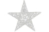 Countryfield Christmas Star Silver Leonie B - avec minuterie LED - Grand