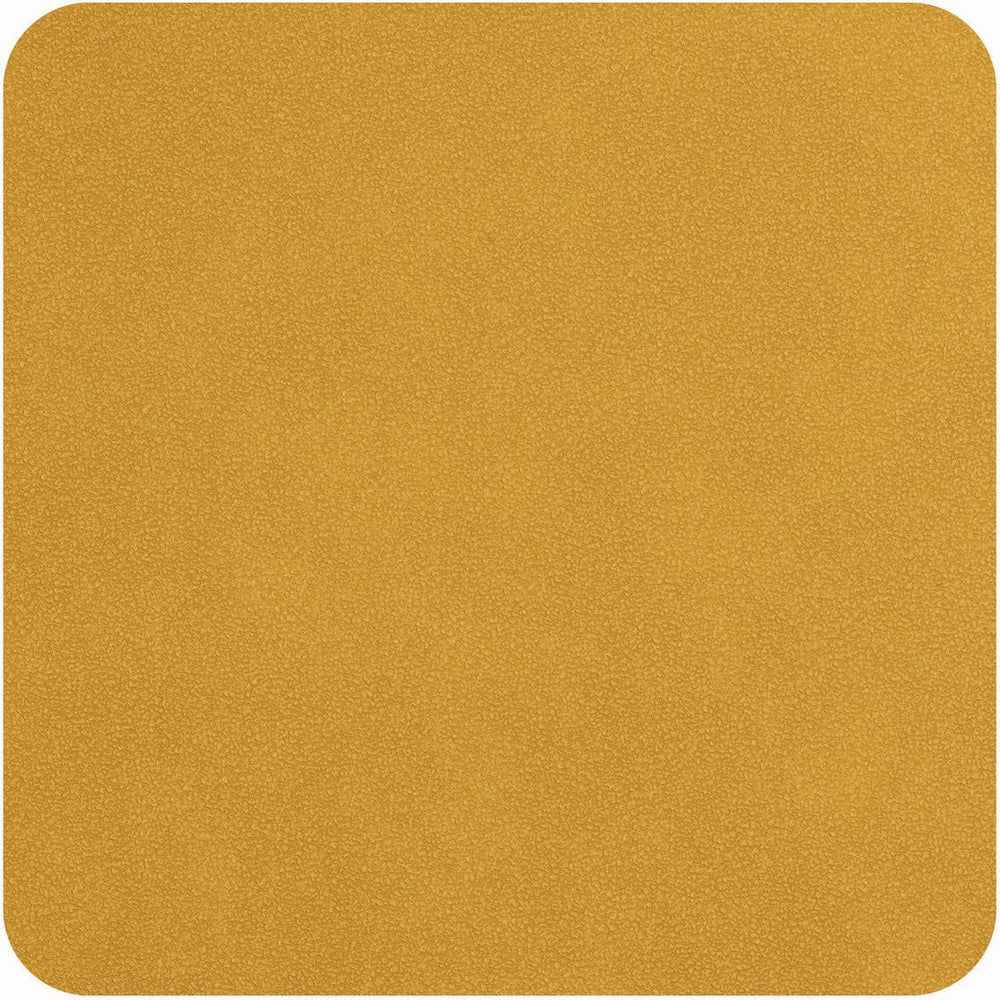 ASA Selection Onderzetters - Soft Leather - Amber - 10 x 10 cm - 4 Stuks