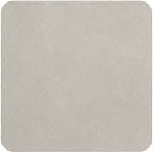 ASA Selections Onderzetters - Soft Leather - Limestone - 10 x 10 cm - 4 Stuks