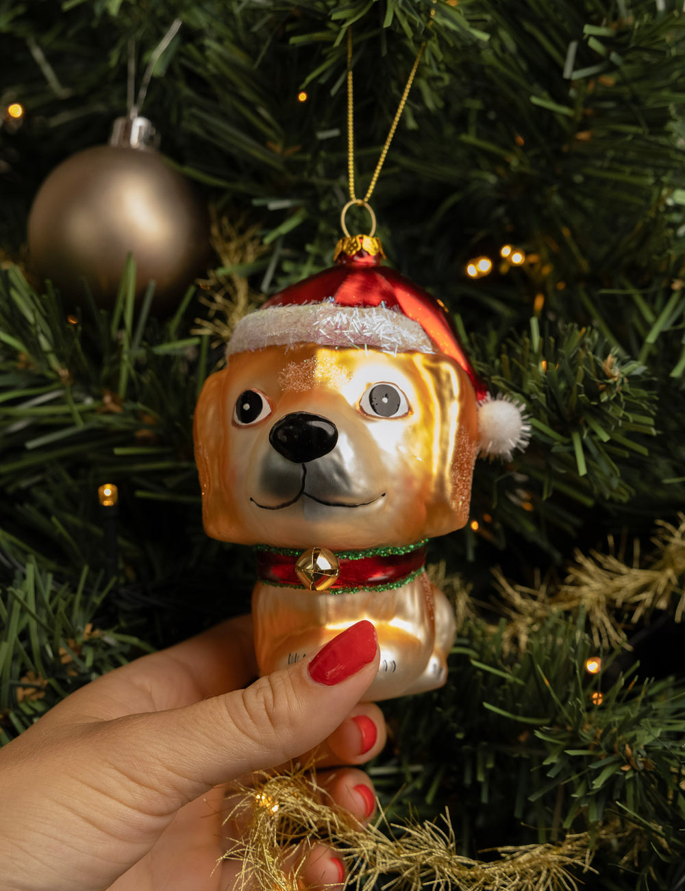 Nordic Light Kerstbal Hond 13 cm