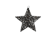 Countryfield Christmas Star Black Lille - avec minuterie LED - Petit