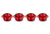 Le Creuset Serveerpan / Mini Braadpan Signature - Kersenrood - ø 10 cm / 250 ml - 4 stuks