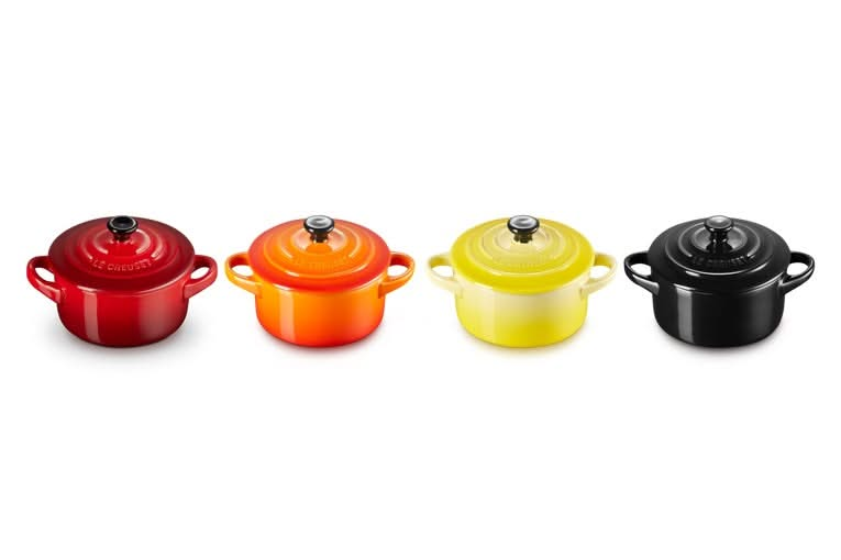 Le Creuset Poêle de Service / Mini Casserole Signature - Feu et Flamme - ø 10 cm / 250 ml - 4 pièces