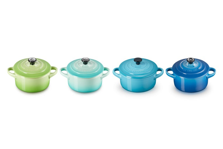 Le Creuset Poêle de Service / Mini Casserole Signature - Sea Tones - ø 10 cm / 250 ml - 4 pièces