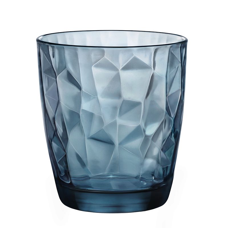 Bormioli Rocco Waterglazen Diamond - Blauw - 390 ml - 6 stuks