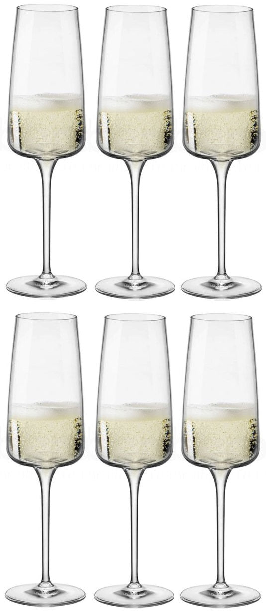 Bormioli Rocco Champagneglazen - Flutes - Nexo - 240 ml - 6 stuks