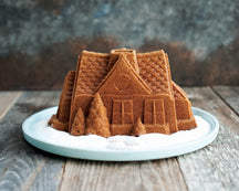 Nordic Ware Bakvorm Gingerbread House Bundt Zilver 26 x 20 cm / 2.1 liter