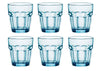 Bormioli Rocco Waterglazen Rock Bar - Blauw - 270 ml - 6 stuks