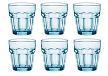 Verres à Eau Bormioli Rocco Rock Bar - Bleu - 270 ml - 6 pièces