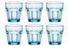 Verres à Eau Bormioli Rocco Rock Bar - Bleu - 270 ml - 6 pièces