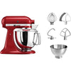 Robot culinaire KitchenAid Artisan - tête inclinable - rouge impérial - 4,8 litres - 5KSM175PSEER