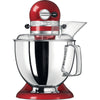 Robot culinaire KitchenAid Artisan - tête inclinable - rouge impérial - 4,8 litres - 5KSM175PSEER