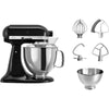 Robot culinaire KitchenAid Artisan - tête inclinable - noir onyx - 4,8 litres - 5KSM175PSEOB