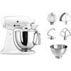 Robot de cuisine KitchenAid Artisan - tête inclinable - blanc - 4,8 litres - 5KSM175PSEWH