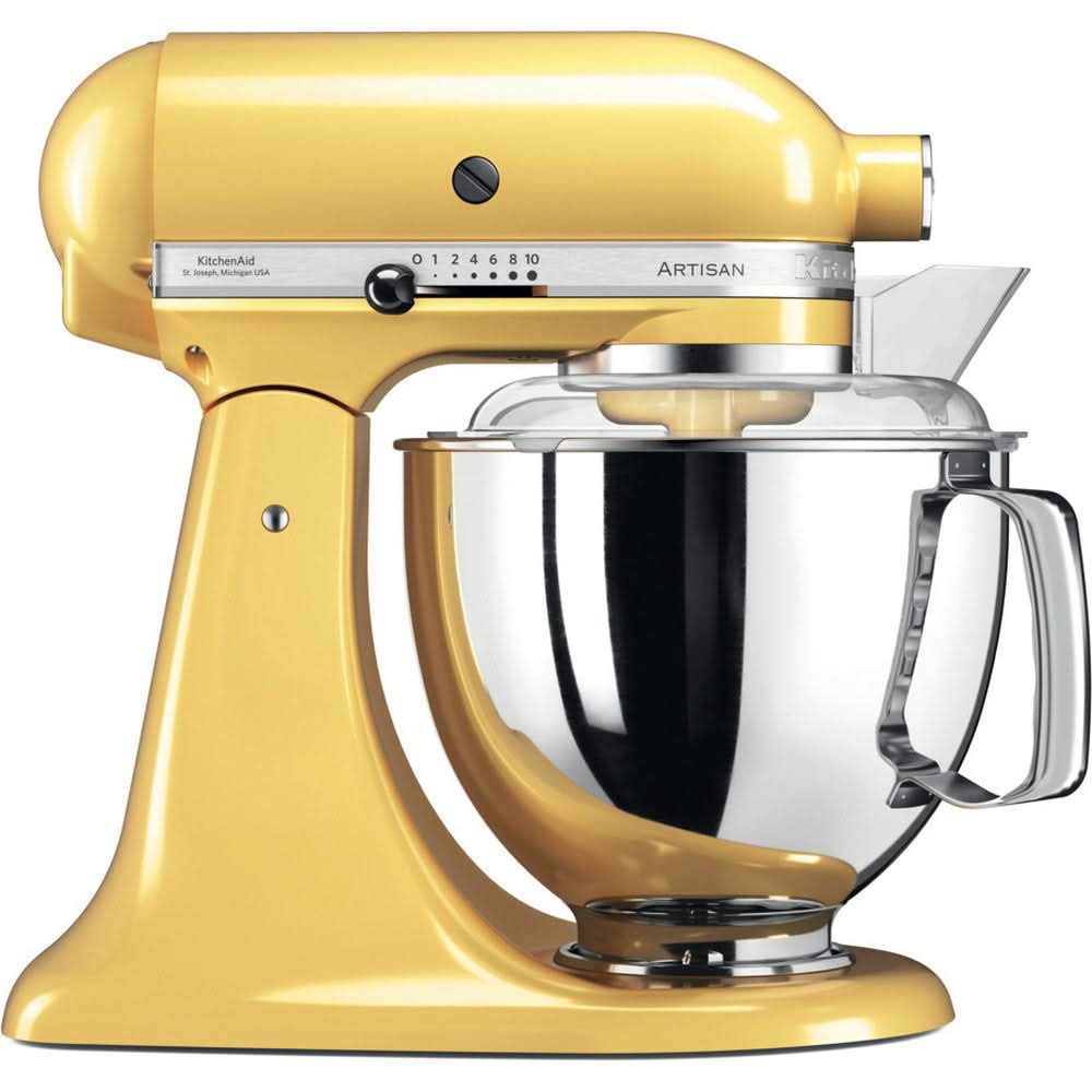 Robot culinaire KitchenAid Artisan - tête inclinable - jaune pastel - 4,8 litres - 5KSM175PSEMY