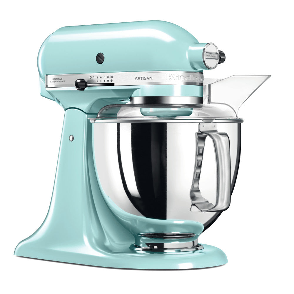 Robot de cuisine KitchenAid Artisan - tête inclinable - bleu glacé - 4,8 litres - 5KSM175PSEIC