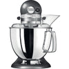 Robot culinaire KitchenAid Artisan - tête inclinable - gris étain - 4,8 litres - 5KSM175PSEMS