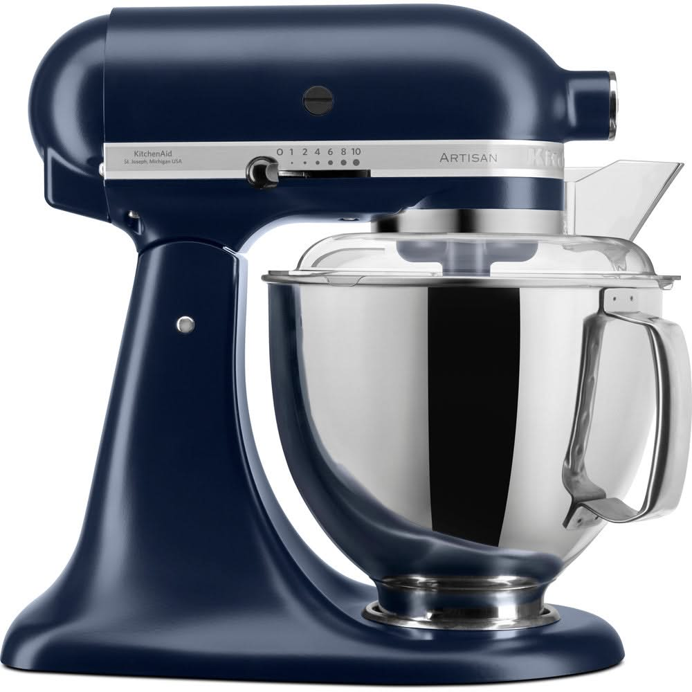 Robot de cuisine KitchenAid Artisan - tête inclinable - bleu encre - 4,8 litres - 5KSM175PSEIB