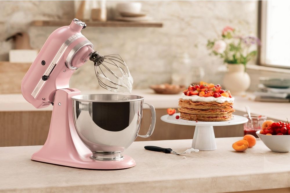 Robot culinaire KitchenAid Artisan - tête inclinable - rose séchée - 4,8 litres - 5KSM175PSEDR