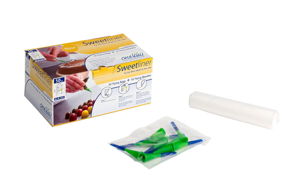 Poche à Douille One Way Sweetliner Transparent - 50 Pièces