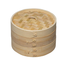 Sareva Stoommandje  / Dim Sum mandje / serveermandje - Bamboe - 2-laags - ø 21 cm