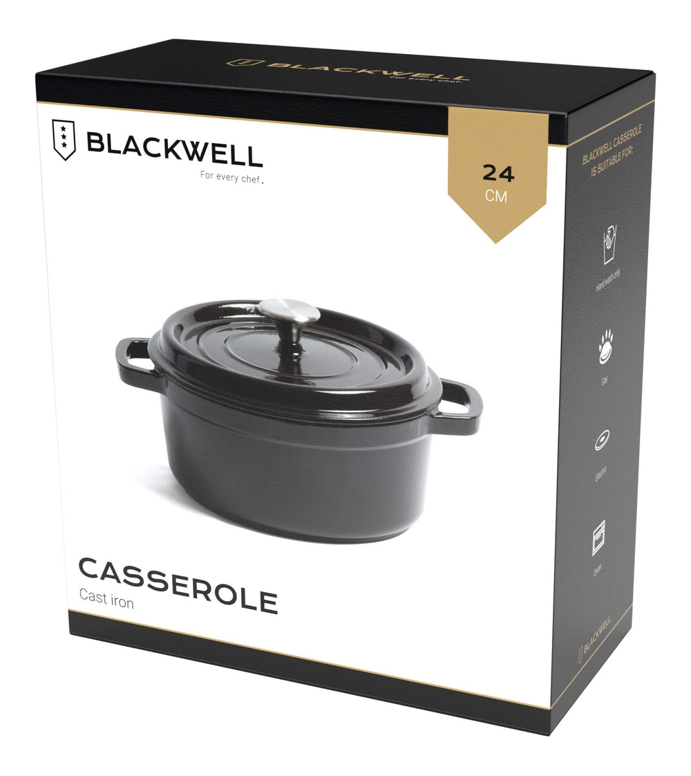 Poêle à Frire Blackwell - Fonte - Noir - ø 24 cm / 4,2 litres