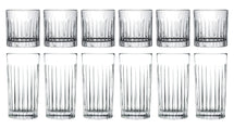 Cookinglife Service de verres (verres à cocktail et verres à long drink) Moville - set de 12 pièces