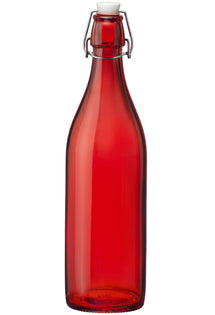 Sareva Beugelfles / Weckfles - Rood - 1 liter