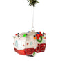 Caravane boule de Noël lumineuse nordique 13 cm