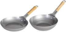 Cookinglife Batterie de cuisine Voccelli (Poêle à frire ø 24 cm & Poêle Wok ø 25 cm) - sans revêtement antiadhésif