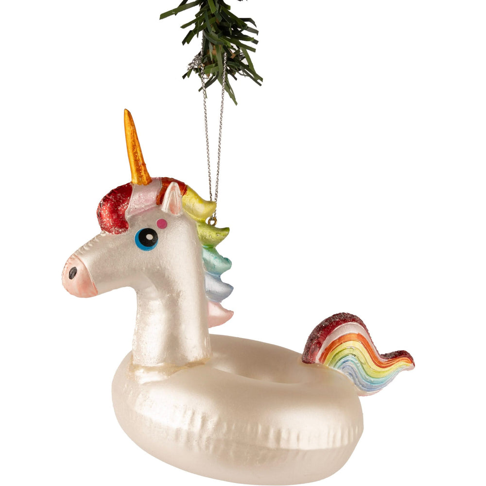 Boule de Noël Nordic Light Licorne Bouée 16 cm