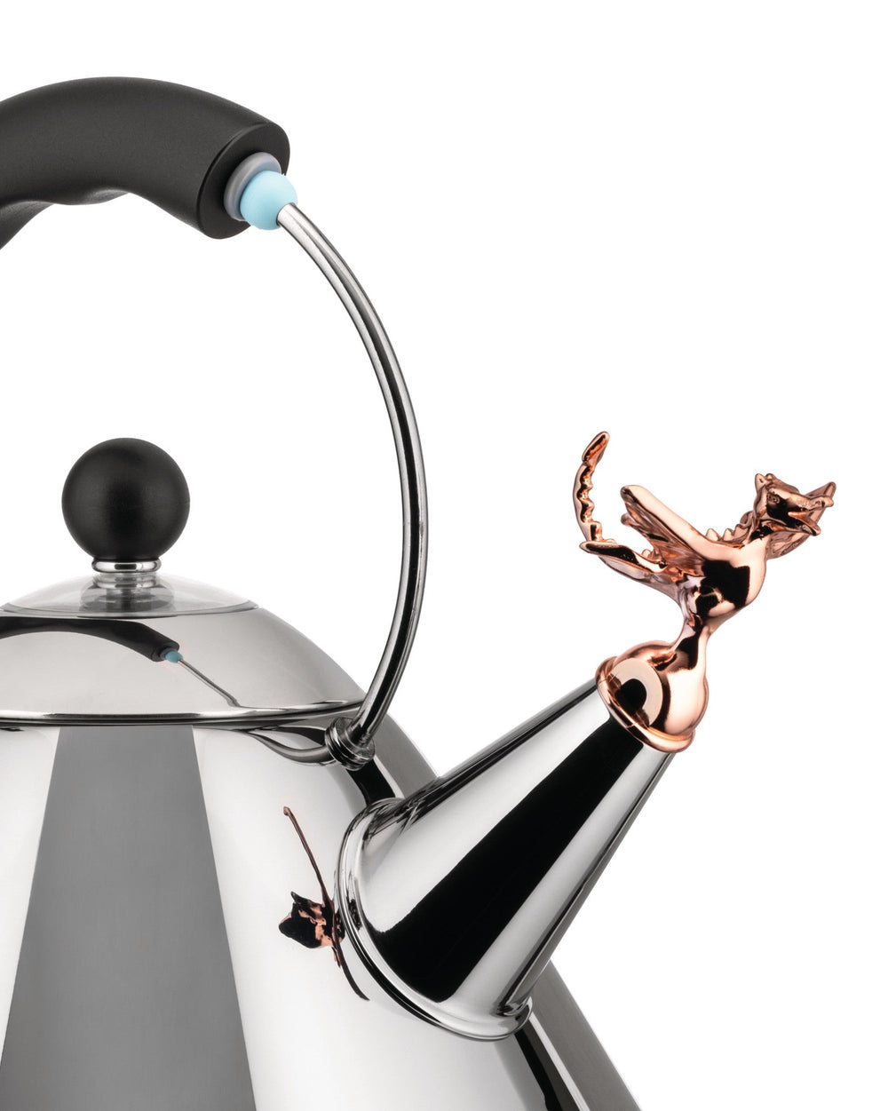 Alessi Bouilloire sifflante Tea Rex - 9093REX B - Noir - 2 litres - par Micheal Graves