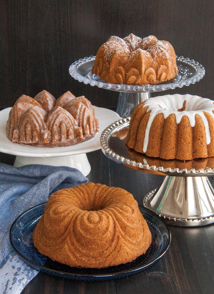 Nordic Ware Turban Moule à pâtisserie Quartet Bundt Doré - 4 pièces