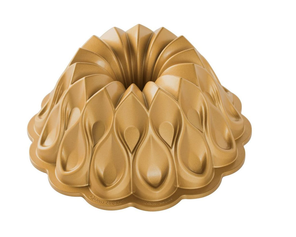 Nordic Ware Turban Moule à pâtisserie Couronne Bundt Pan Doré ø 26 cm / 2,4 litres