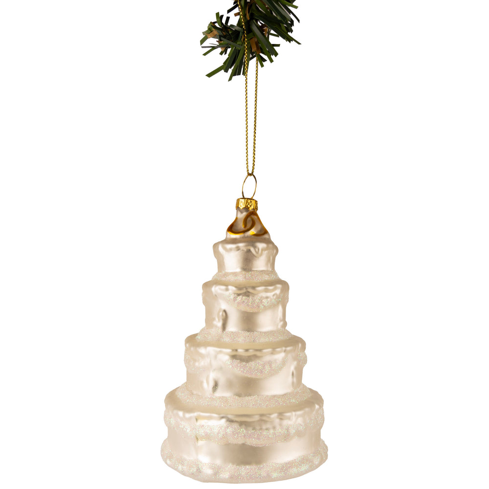 Boule de Noël Nordic Light Gâteau de Mariage 12 cm