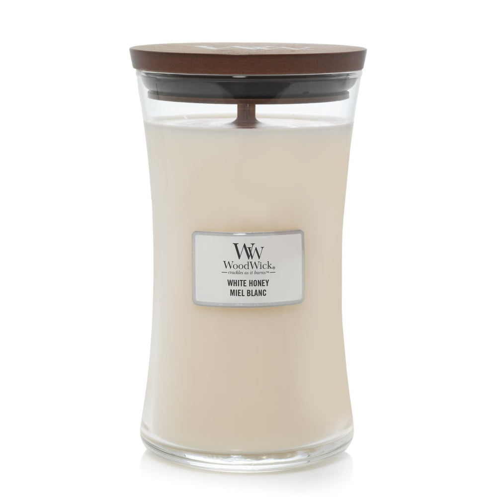 Bougie Parfumée WoodWick Grande Miel Blanc - 18 cm / ø 10 cm