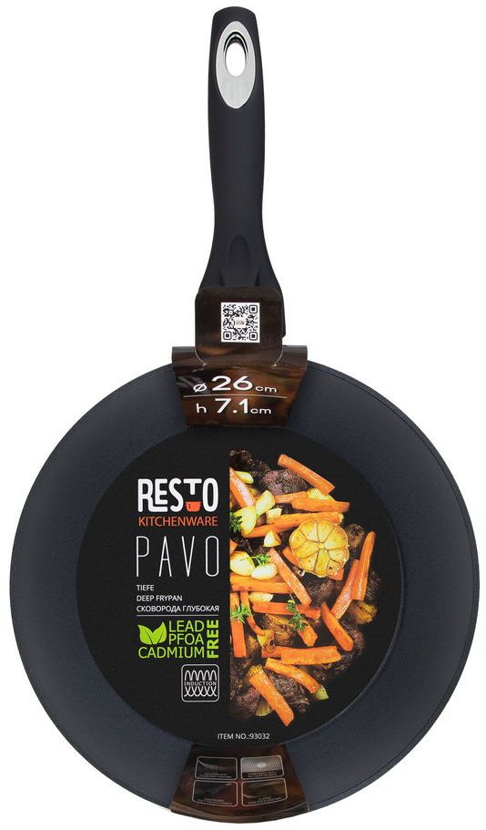 Poêle à frire Resto Kitchenware Pavo - ø 26 cm - Revêtement antiadhésif standard