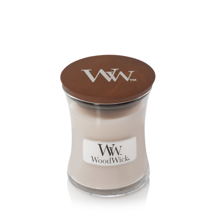 WoodWick Geurkaars Mini Smoked Jasmine - 8 cm / ø 7 cm