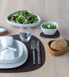 Set de table LIND DNA Nupo - Cuir - Marron foncé - 44 x 37 cm