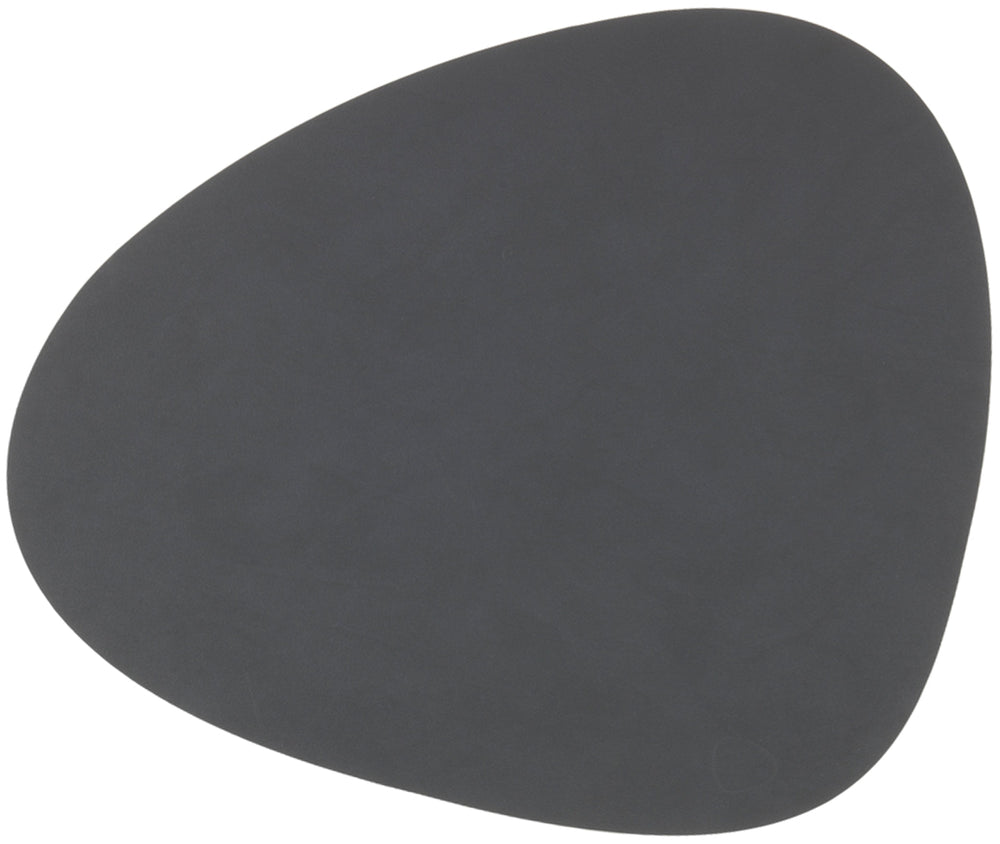 LIND DNA Placemat Nupo - Leer - Anthracite - 44 x 37 cm